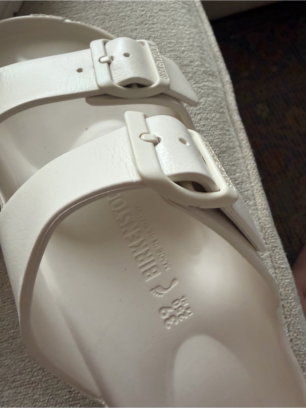 NEW Birkenstock Arizona Essential waterproof slide sandals white 39 - Picture 4 of 5
